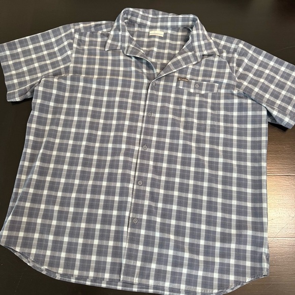 Columbia Men's Casual Plaid Shirt - Picture 1 of 6